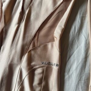 Authentic Mugler fitted transparent side dress